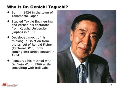 genichi taguchi bibliografía.